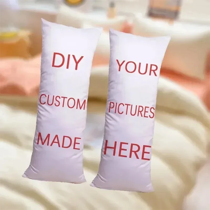Custom Body Pillow Case with Picture/Text Two-Sides Customized DIY Anime Character Pillowcase Love/Wedding/Idol/Pet Pillow Cover