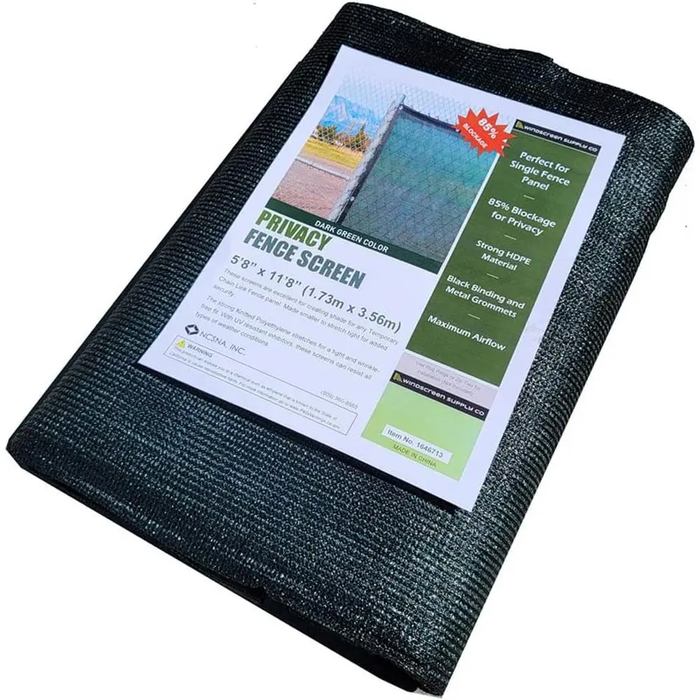 

Вязаная затеняющая сетка 6x12 футов, 85% защита от солнца, с люверсами, зеленая (без кенелла) - PS0612GRNX1