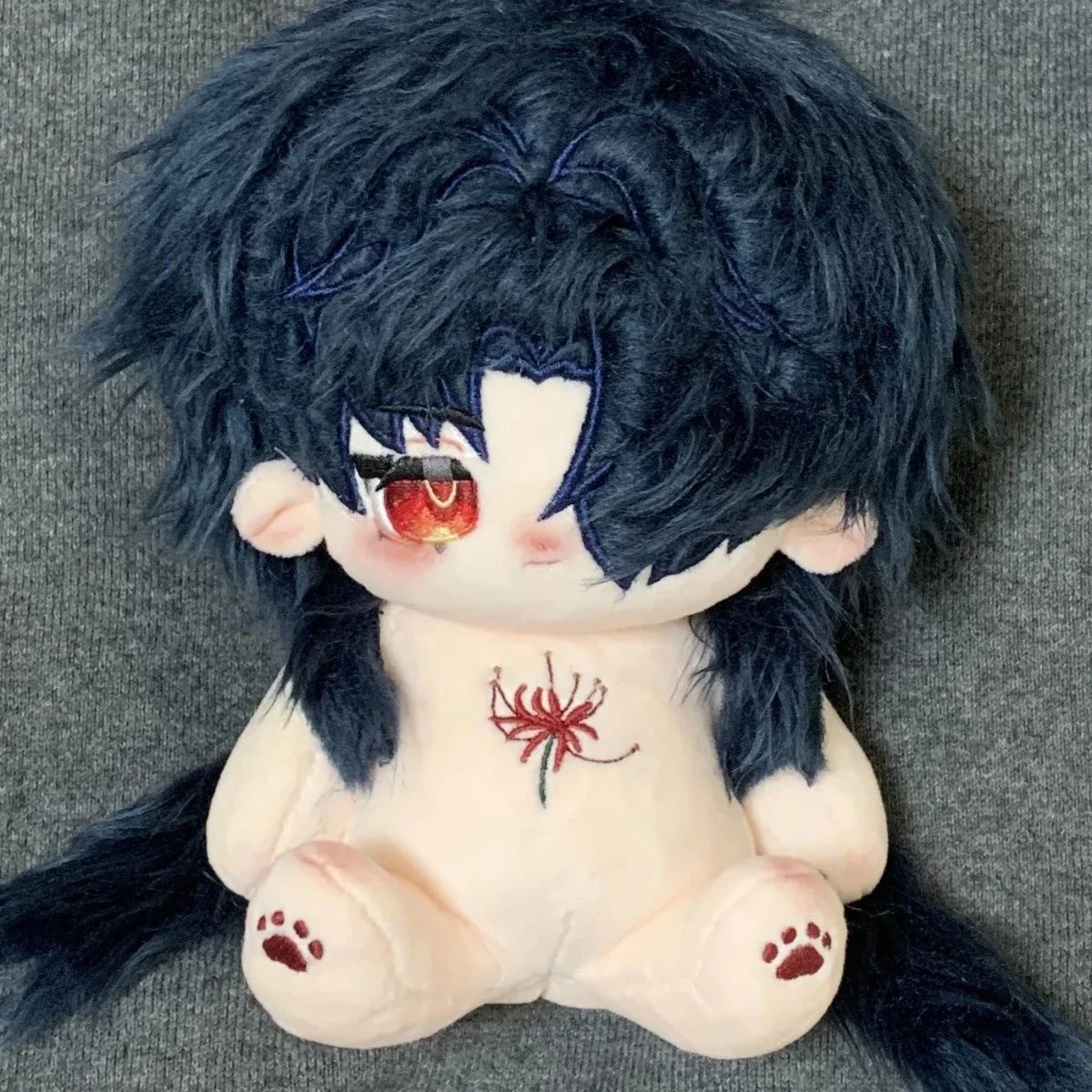 20CM Game Anime Honkai:Star Rail Blade Blue Hair Cute Soft Cosplay Plush Doll Stuffed Body Dress up Game Cotton Pillow Toys Gift