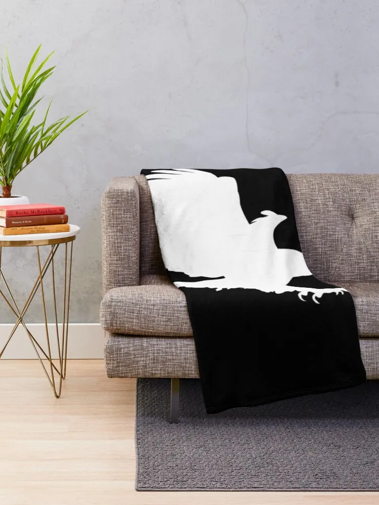 Eagle Silhouette - Majestic Bird of Prey Art Throw Blanket For Sofa Thin Plaid Blankets For Sofas cosplay anime Blankets