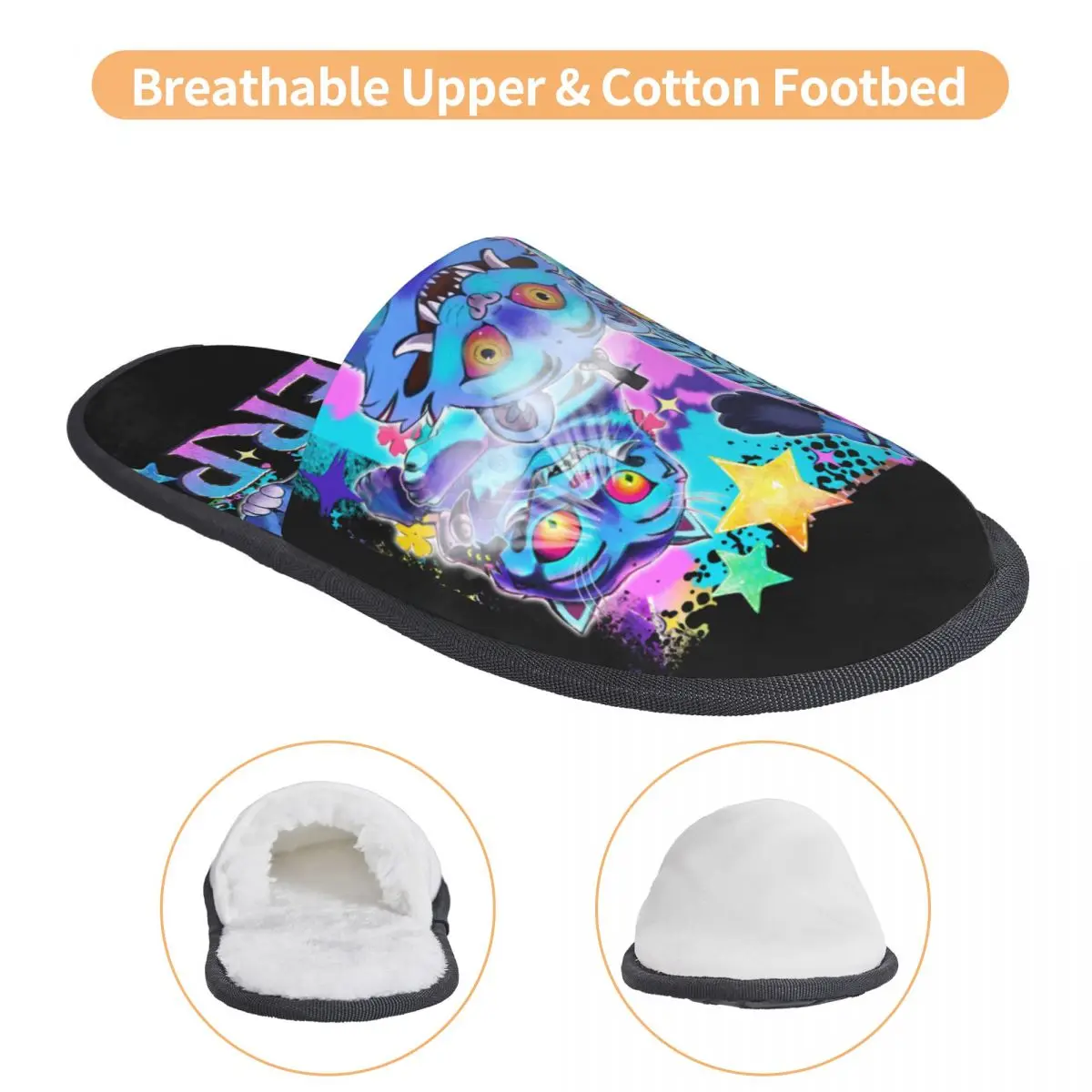 مخصص Kpop شيطان هنتر ديربي سوس لينة رغوة الذاكرة شبشب منزل المرأة دافئ دافئ المضادة للانزلاق النعال