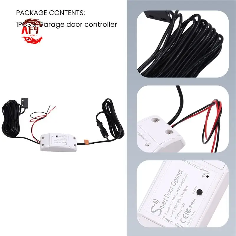 

AF90-Garage Door Controller Wifi Controller Smart Door Controller Switch Opener Voice Remote Control