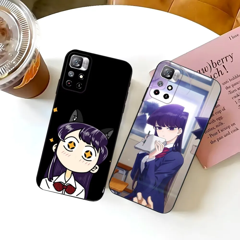 Anime K-Komi Shouko Phone Case For Samsung S25,S24,S23,S22,S21,FE,S30,S20,S10,Plus,Ultra,Lite 5G Silicone Cover