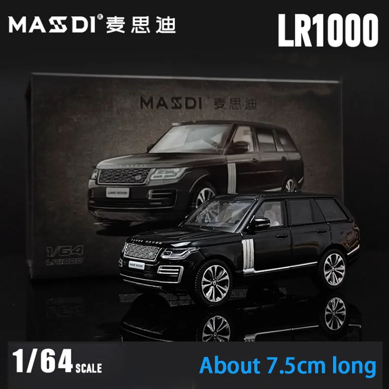 

MASSDI масштаб 1:64 2020, Range Rover LR1000 LR1004, модель автомобиля из сплава, классический сувенир для взрослых, подарок, статический дисплей
