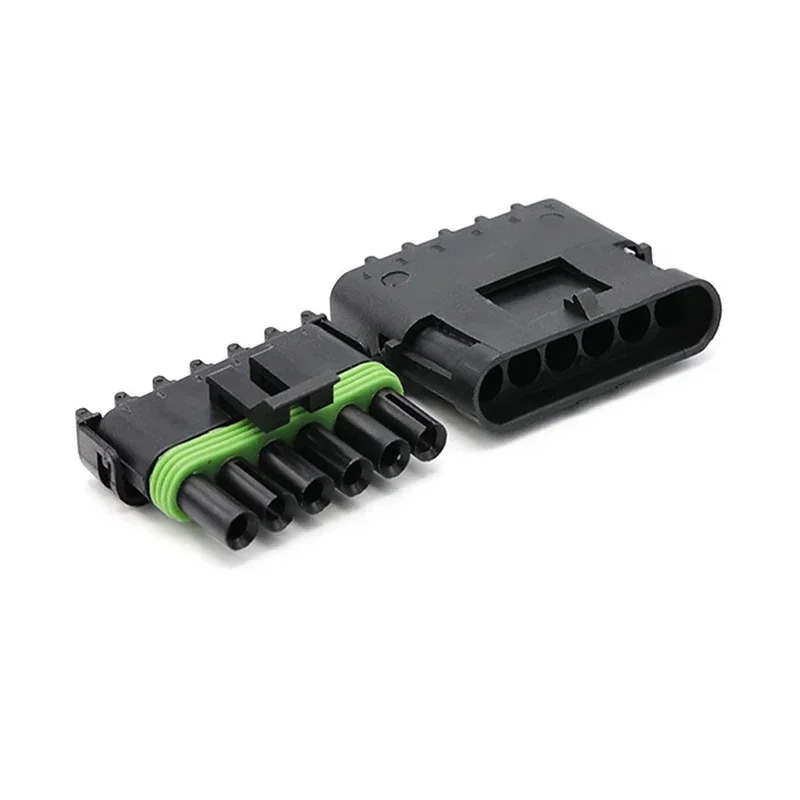 5/20/100 Sets Delphi 2.5 Series Connector 1/2/3/4/6 Pin Waterproof  Harness Plug Terminal Sheath 12015792 12015793