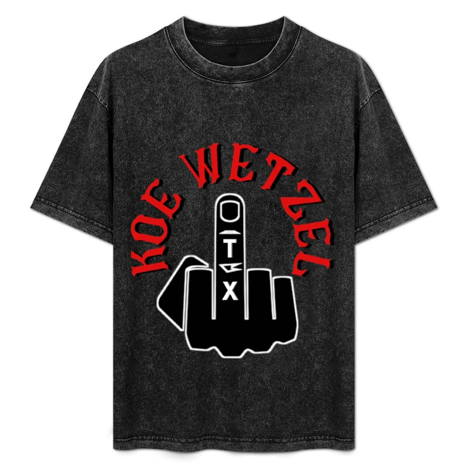 

Koe Wetzel TX (Middle Finger) T-Shirt Festive Simple T-Shirt