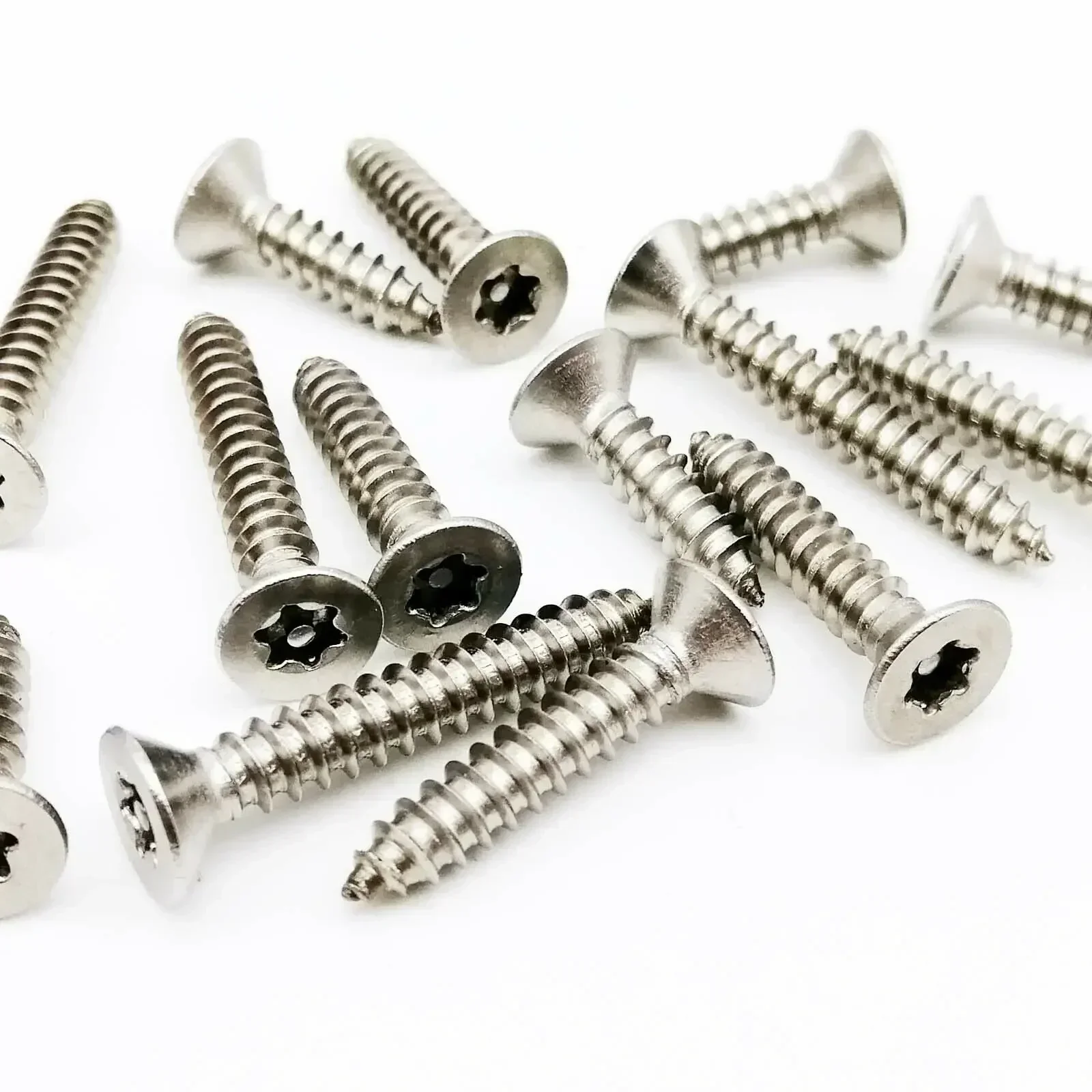 20pc Six Lobe Torx Bolt Self-tapping Screw M2.9 M3.5 M3.9 A2 Stainless Steel Countersunk Flat Head Security Wood  with Piin
