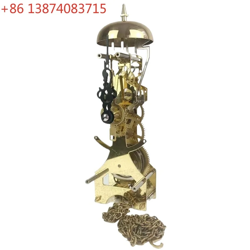 For Perspective Floor Clock for Mechanical Pull Rope, Hammer Type Zipper, All-copper Movement Ringing Clock 106