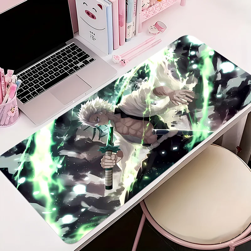 

Коврик для мыши для ноутбука, нескользящий киберспортивный офисный коврик для ноутбука, настольный коврик D-demon Slayer Shinazugawa Sanemi, игровой плеер, коврик для мыши, коврик для клавиатуры ПК
