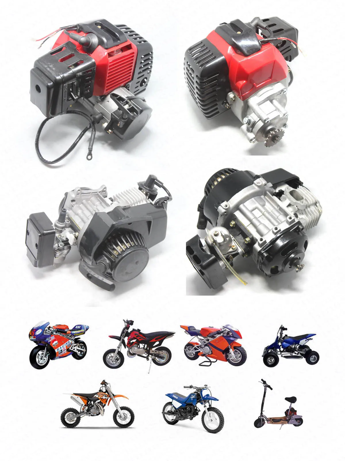 Пары тормозных колодок 47CC 49CC Mini Moto Dirt Pit Карманный велосипед Запчасти для газового скутера