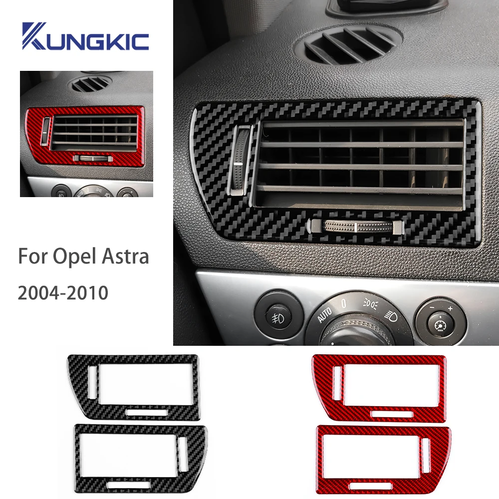 

Real Soft Carbon Fiber For Vauxhall Opel Astra H MK5 2004 2005 2006 2007 2008 2009 2010 Car Instrument Air Outlet Trim Sticker