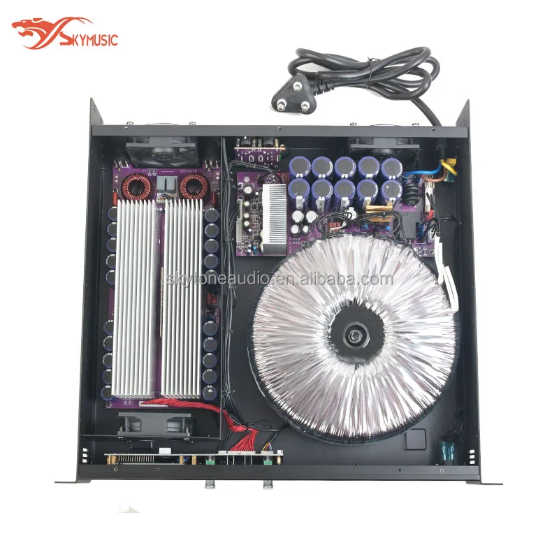 Hot Sell 2*2500W Professional Power Amplifier 2 Channel Pro Audio High Powerful Stage Performance Sound Amplifier