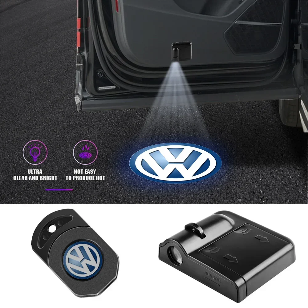 

Car Laser Projector LED HD Induction Lamp Wireless Magnetic Welcome Light For Volkswagen Golf Polo Passat Touran VW CADDY Rline