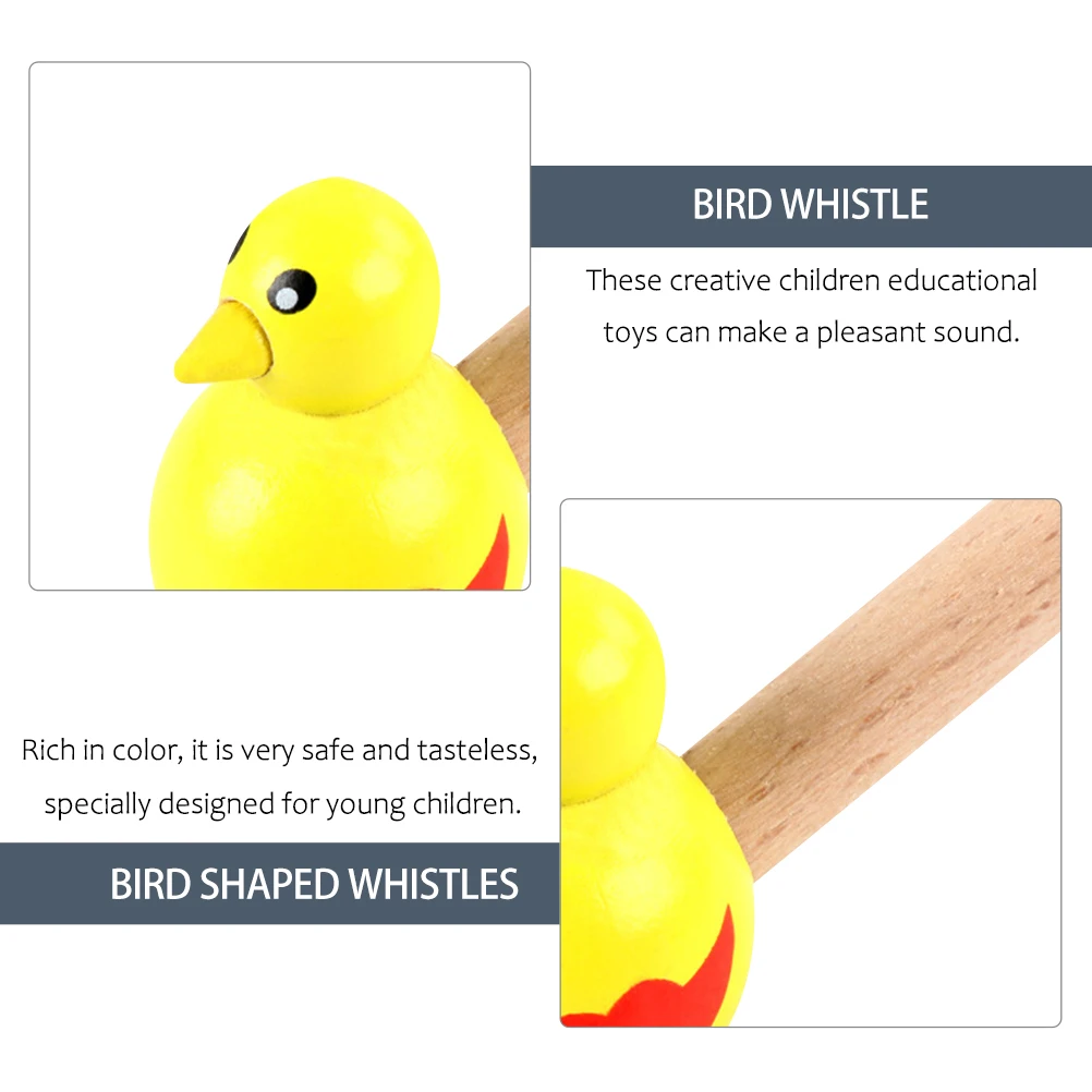 

20pcs Bird Whistle Wooden Toys Kids Musical Instruments Creative Educational Safe Children Whistle Party Gifts