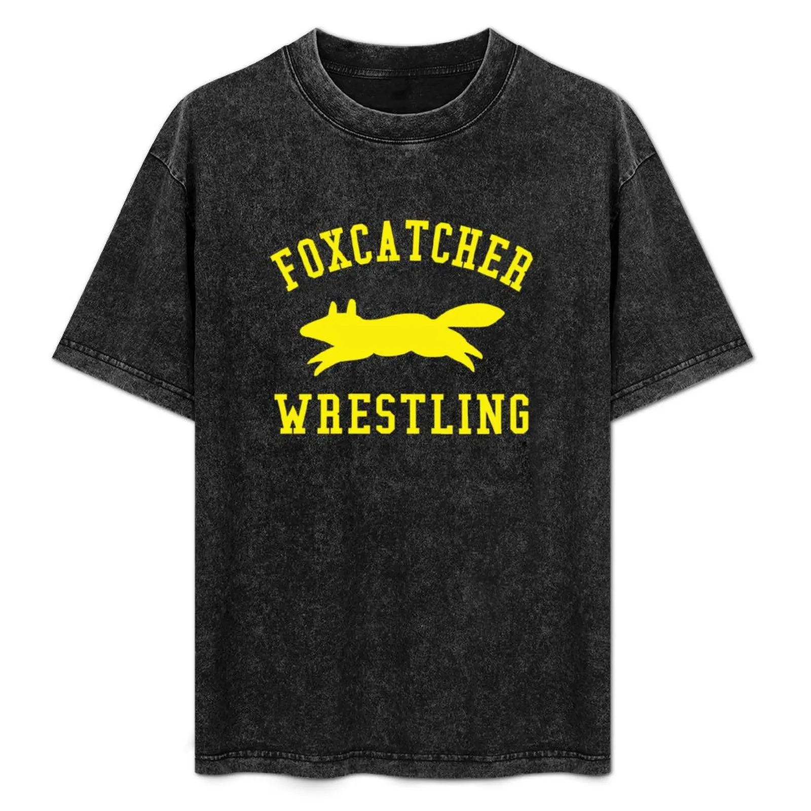 Foxcatcher Wrestling (Yellow Version) T-Shirt custom shirt graphics Short sleeve tee vintage clothes funny t shirts for men