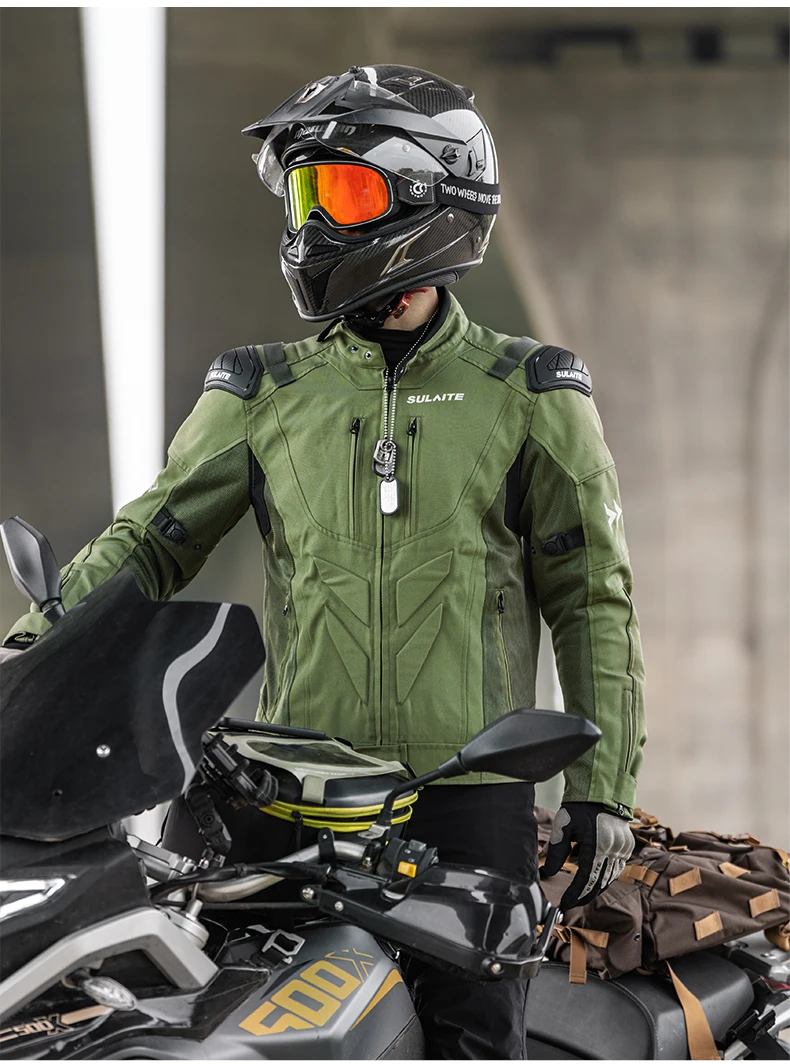 SULAITE Motorcycle Jacket-Dual Sport Motorcycle Jacket Men