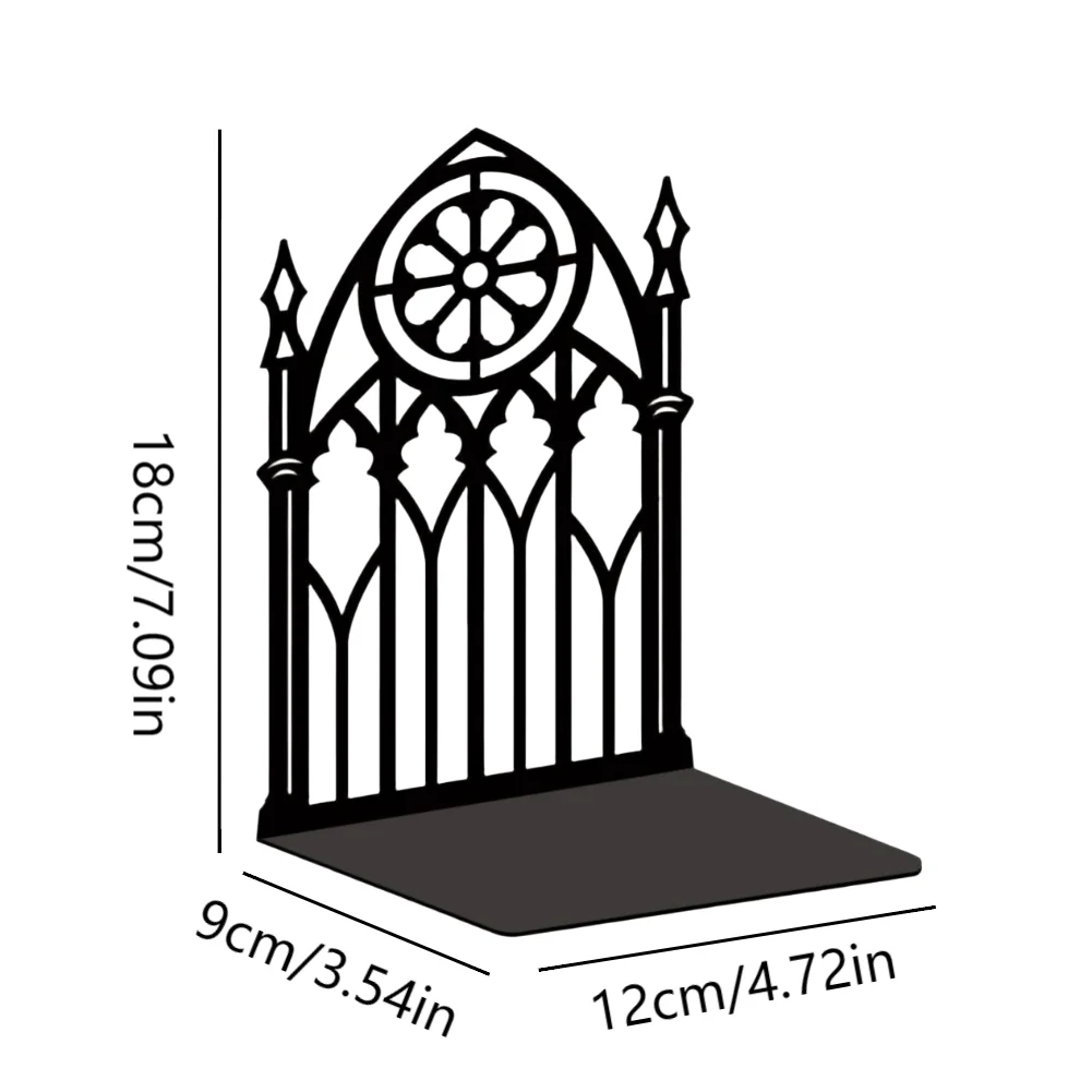 L Shaped Iron Bookends Built for Stability on For Shelves Non Slip Base Keeps Books Neatly Aligned and Organized