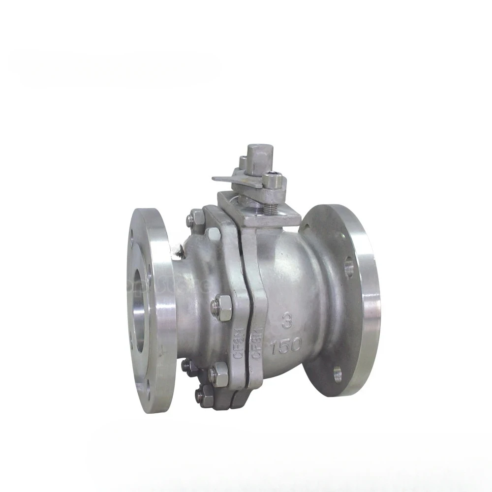 Flange Stainless Steel Handle Float Ball Valve ANSI API6D CF8M 316