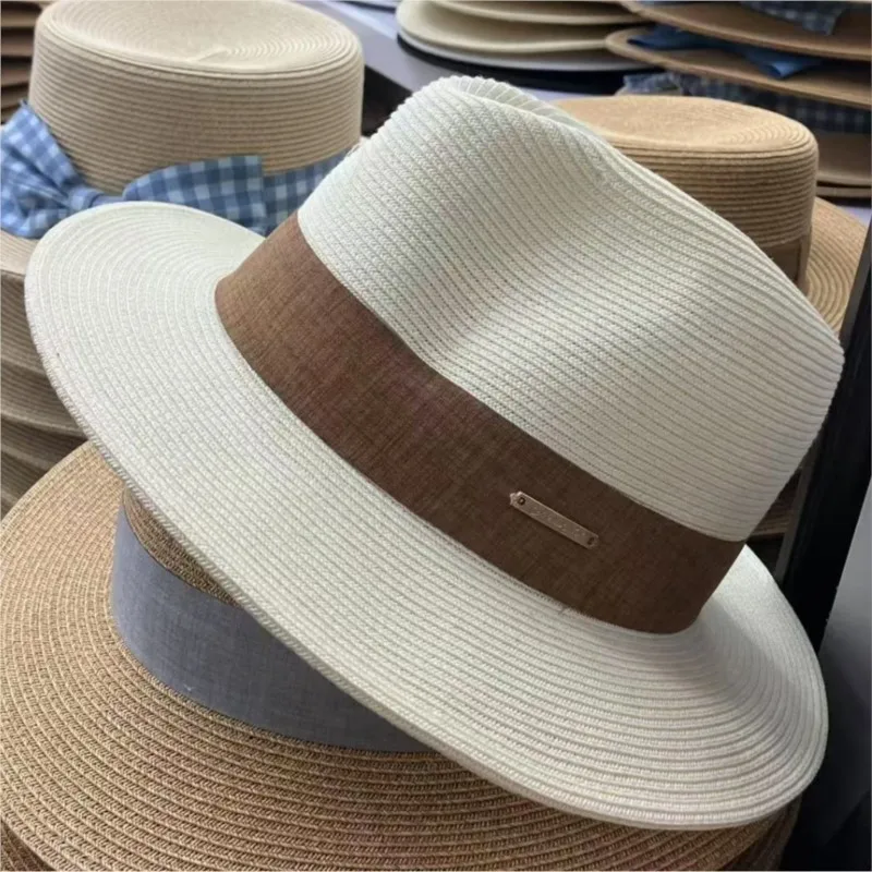 New style hat women's casual large-brimmed sunshade flat-topped cool