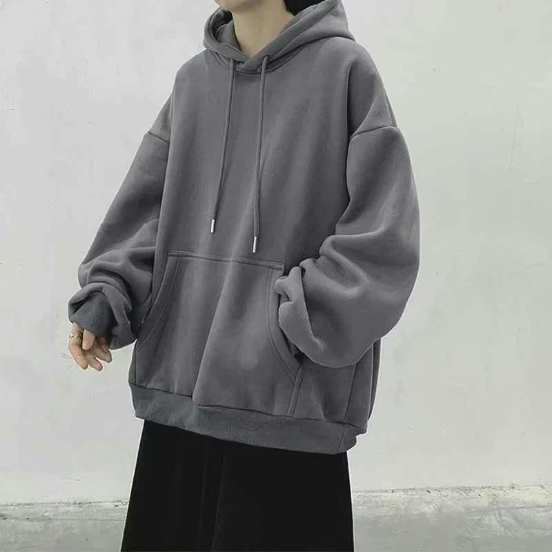 

Men's Hoodie Sweatshirt Spring Autumn Large Size Color Loose Lazy Style Jacket Korean Version Overhead Shirt