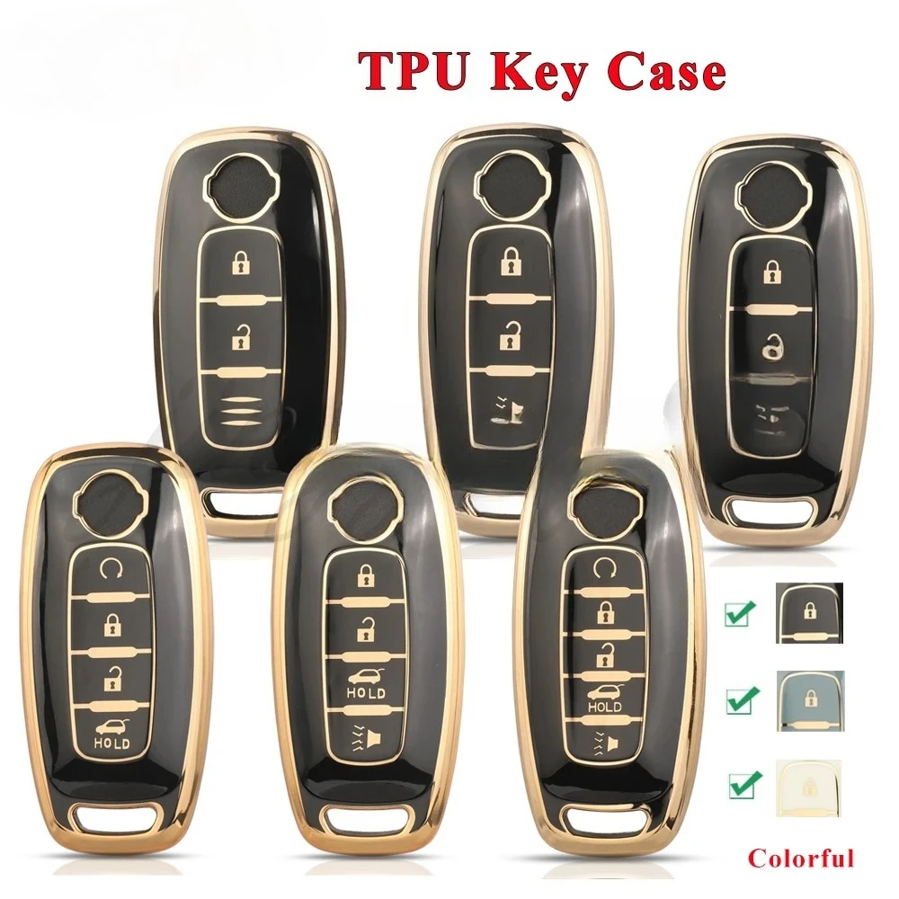 

Чехол-держатель ключа Prtoect для Nissan X-trail T33 Kicks Qashqai J12 Juke Teana Altima Ariya 2023 2024, пульт дистанционного управления