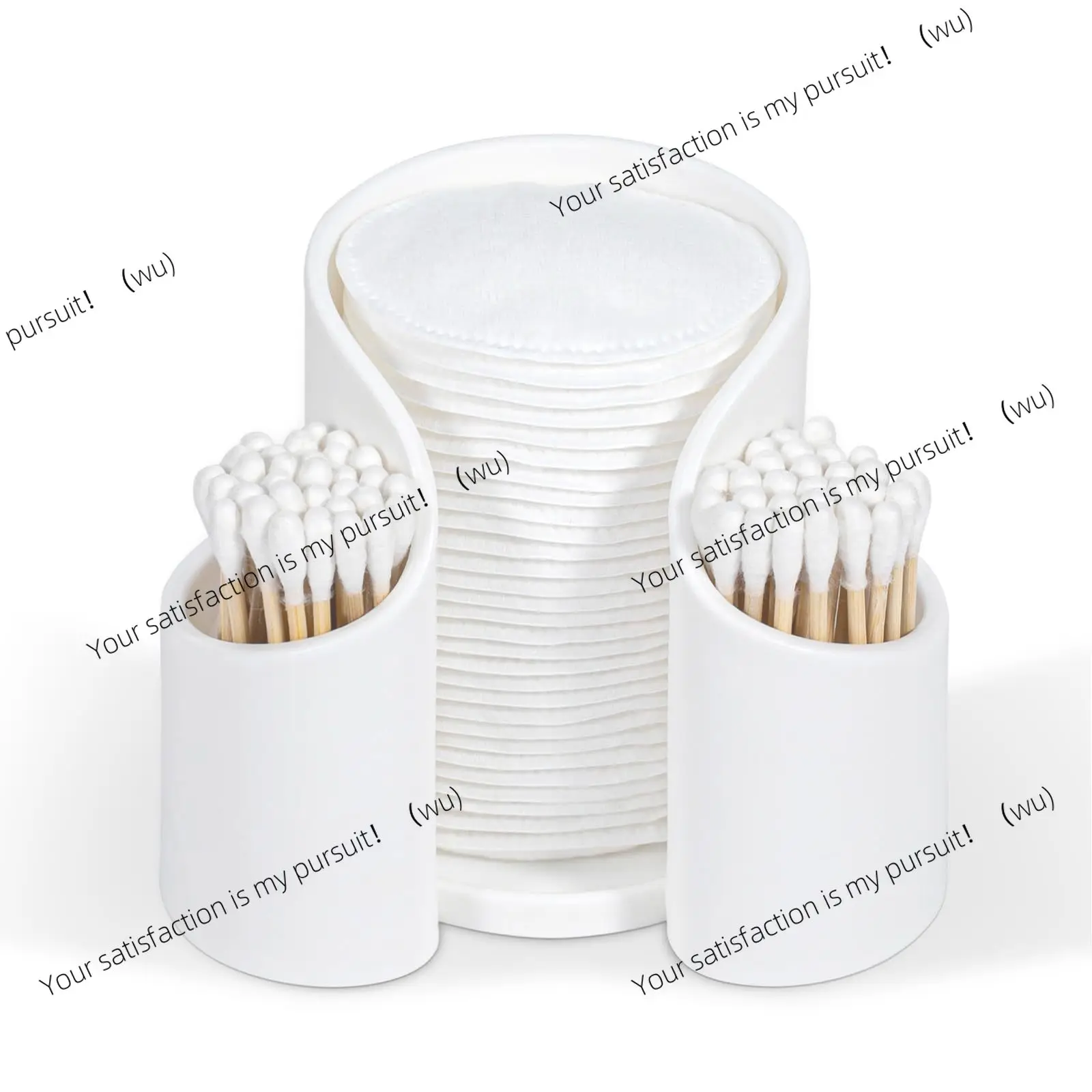 Soporte para almohadillas de algodón, dispensador de hilo Dental para tazas de baño, organizador de almacenamiento para almohadillas de algodón, vaso de papel, baño