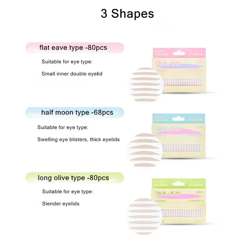 

Double Eyelid Tape Sticker Invisible Long Lasting Double-Fold Self-Adhesive Paste Enlarge Eye Tools Easy To Apply