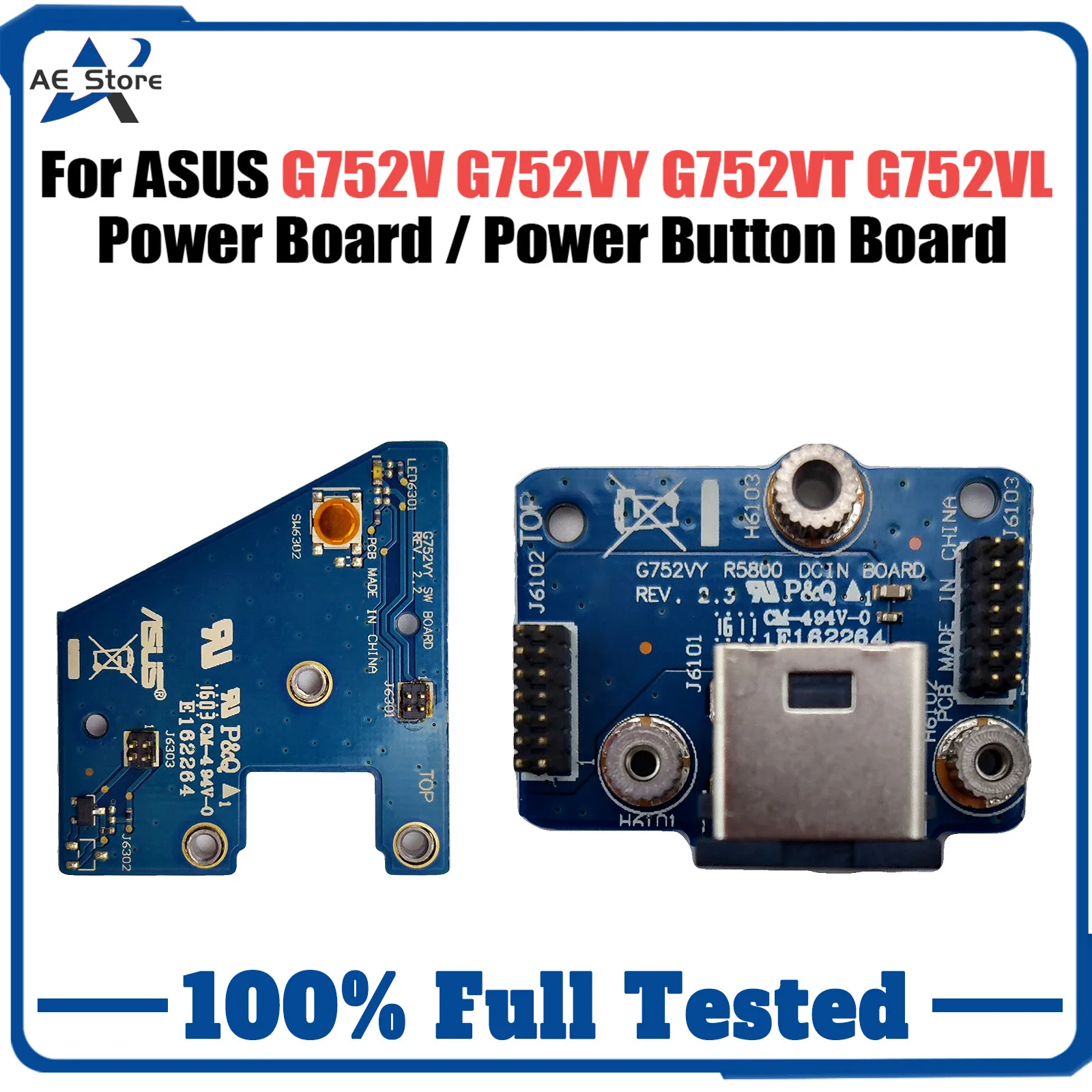 Original G752V For ASUS G752VY G752VT G752VL POWER DC IN Jack Board or POWER DC Button board Fast Ship