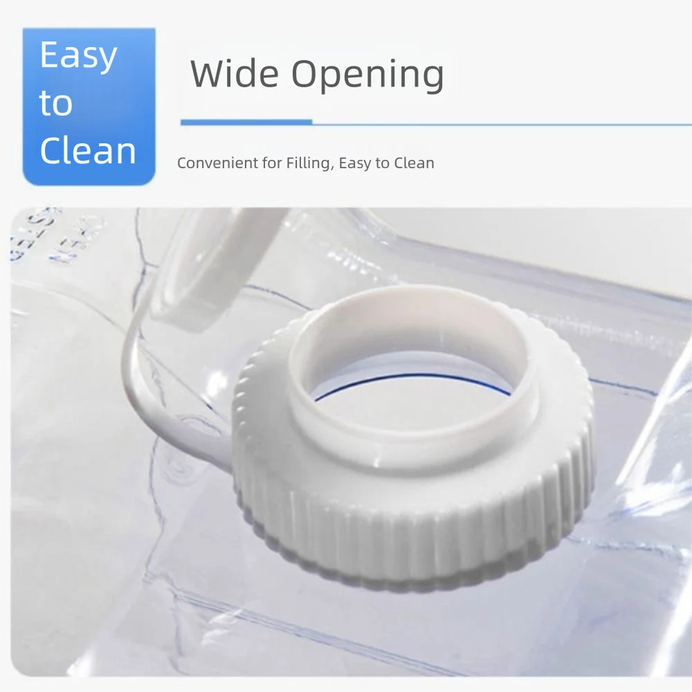 

4л уличное ведро для питья, прозрачный портативный контейнер для хранения воды, износостойкий резервуар для воды большой емкости для кемпинга