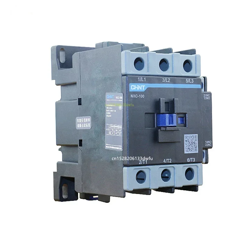 CHINT NXC-100 100A LC1D AC Contactor NO NC 3 Phase DIN Rail Mount Electric Power LC1 Contactor AC 24V 36V 110V 220V 380V