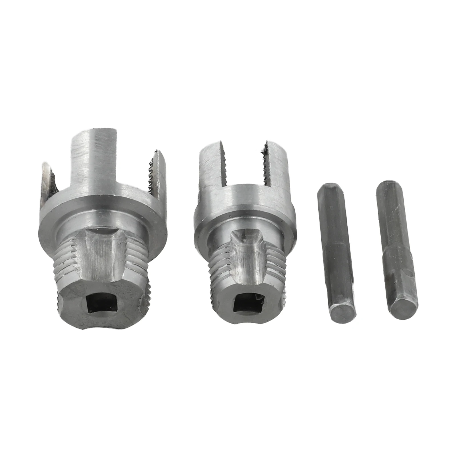 Pipe Threading Tool Dual Function 2 Pieces Internal External Threads Carbon Steel for Durable and Precise Threading