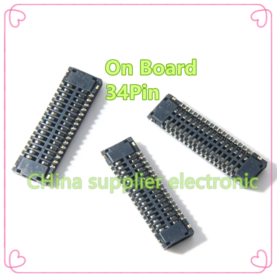 For Huawei Honor  8X Nova4 Nova 4 4E Inline Display connector cable buckle on motherboard Flex P40 Lite P30 Mate RS Enjoy 34Pin