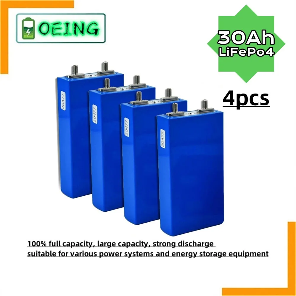 

New 3.2V 20Ah-30Ah LiFePO4 Battery Cell Lithium Iron Phosphate Deep Cycles for DIY 12V 24V 36V 48V UPS Solar Power 25Ah