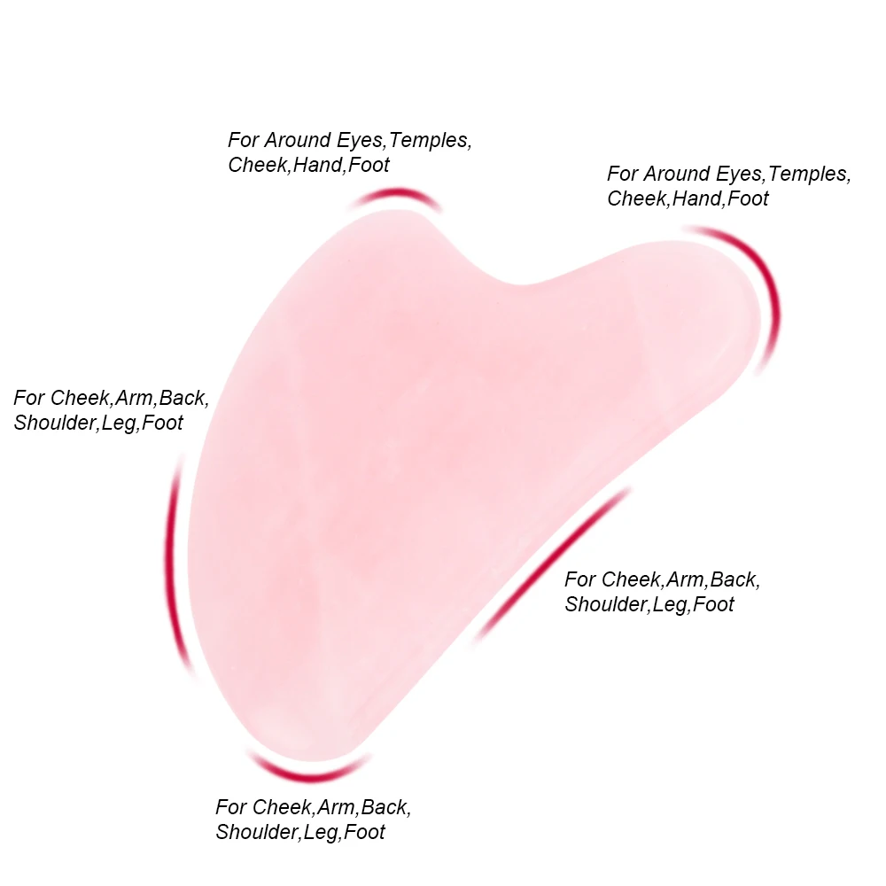 100% naturalny kamień jadeitowy Gua Sha Board do masażu twarzy Lifting twarzy Uroda Zdrowie Narzędzie do masażu twarzy Szyja Ciało z pudełkiem