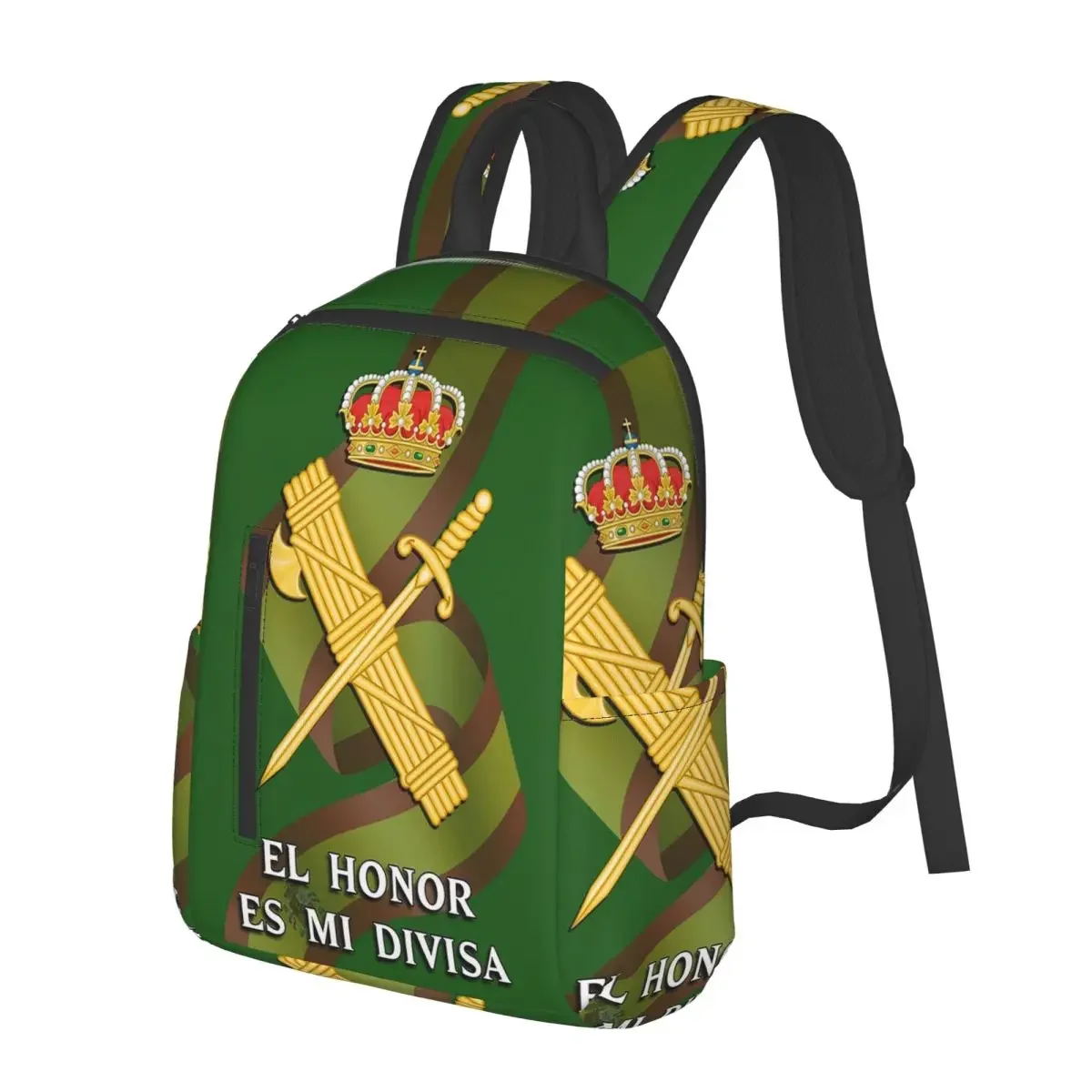 

Spanish Guard Civil Spain Flag Student Backpack School Bag Hiking Travel Daypack for Boys Girls Fashion Bookbag Shoulder Bags