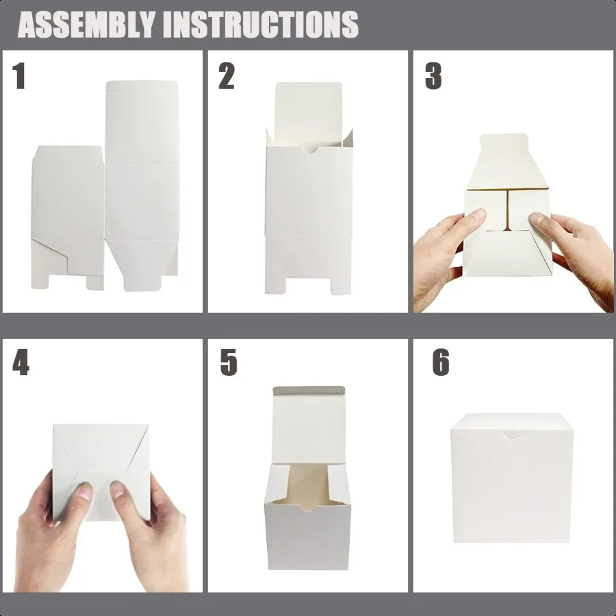 White Gift Boxes 20 Pack 5x5x5 inch Small Gift Boxes with Lids for Party Gift Boxes Ornament Boxes Christmas Gift Boxes Wedding