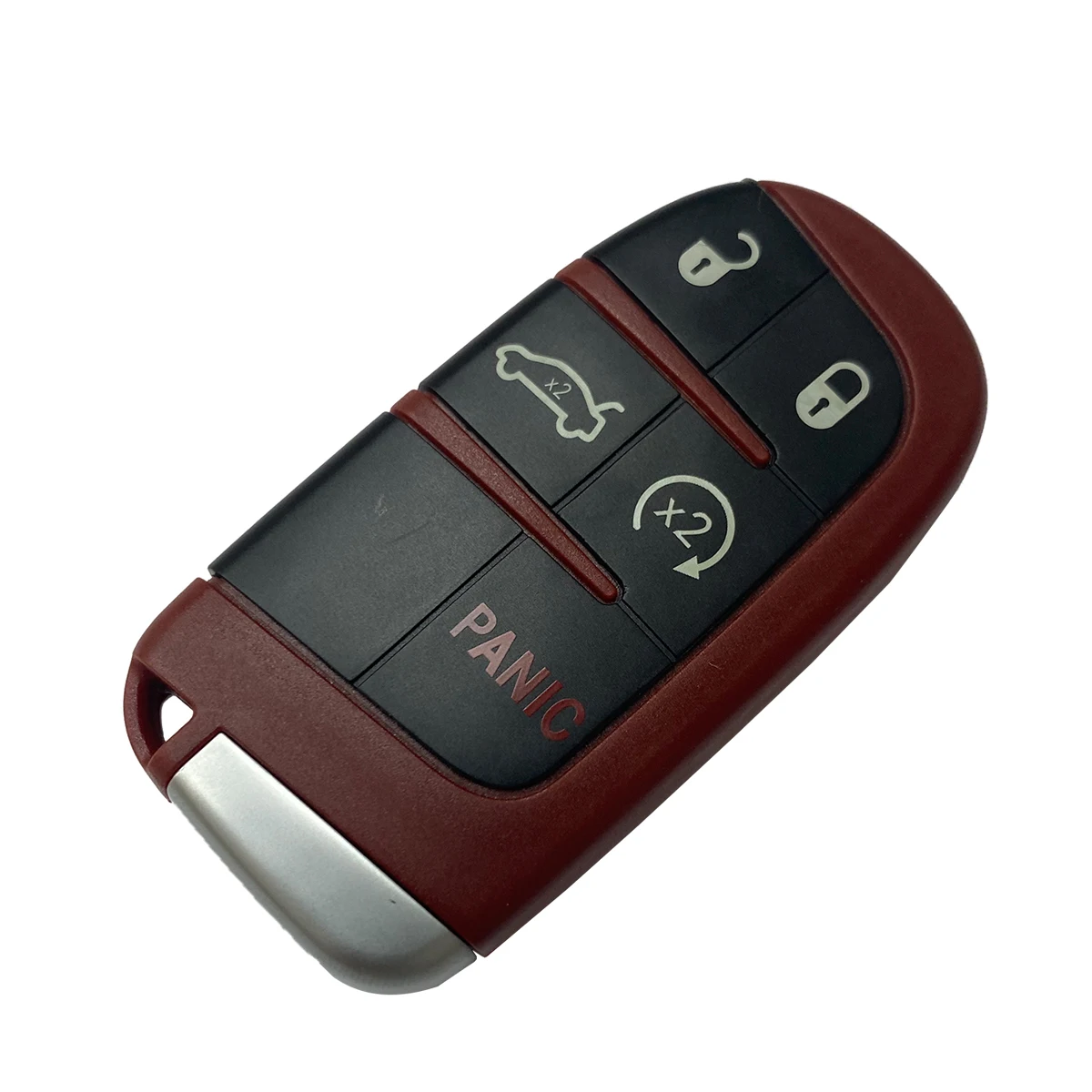 Kunci Terbaik 4 + 1 5 Tombol Casing Cangkang Kunci Mobil Jarak Jauh Casing Pintar Tanpa Kunci untuk Dodge Dart Charger Challenger untuk Chrysler 300 untuk Jeep