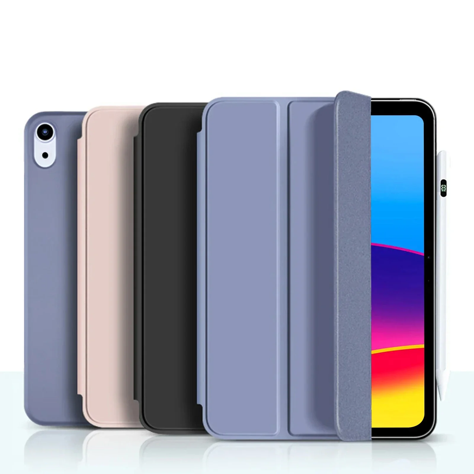 

GEFENIS для iPad 10th 11th Generaton кожаный откидной смарт-чехол с подставкой, для iPad 10 11 10,9 дюймов 2022 2025 мягкий силиконовый чехол