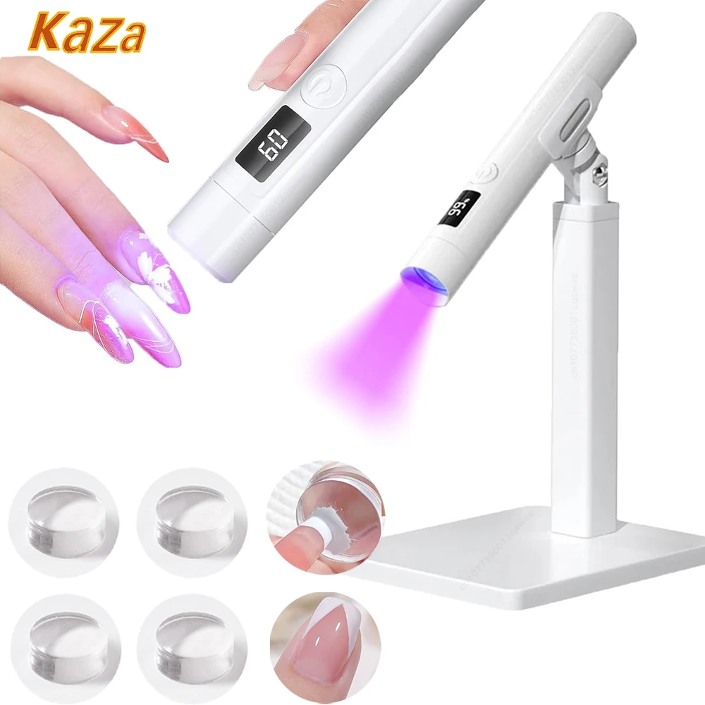 Lâmpada LED UV portátil para unhas, lâmpada de manicure portátil, mini lâmpada de unha, secagem rápida, gel