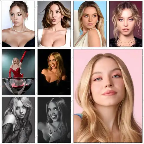 Actress Sexy S-Sydney Sweeney Poster High-definition Art Sticker Self Adhesive Waterproof Home Decoration