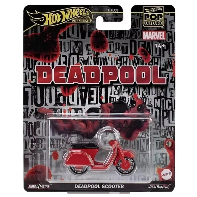 

[Hotwheels] In Stock Premium Hxd63 J Case Pop Culture Series Die Casting Model Toy Car Deadpool Master Of The Universe Surprise
