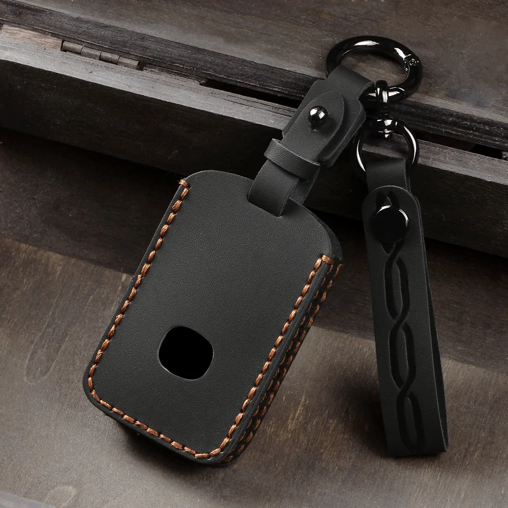 Genuine Leather Car Key Case Cover Shell Protector Fob Holder for Mazda 3 Axela CX-5 CX-4 CX-8 CX-30 Atenza CX-50 Accessories