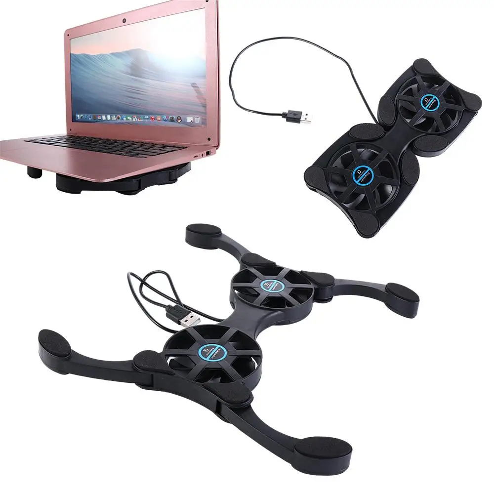 

Mini Double Fans Notebook Cooler Octopus 7"-15" Laptop Laptop Cooler Notebook Fan Cooler USB Cooling Pads Laptop Cooling Base