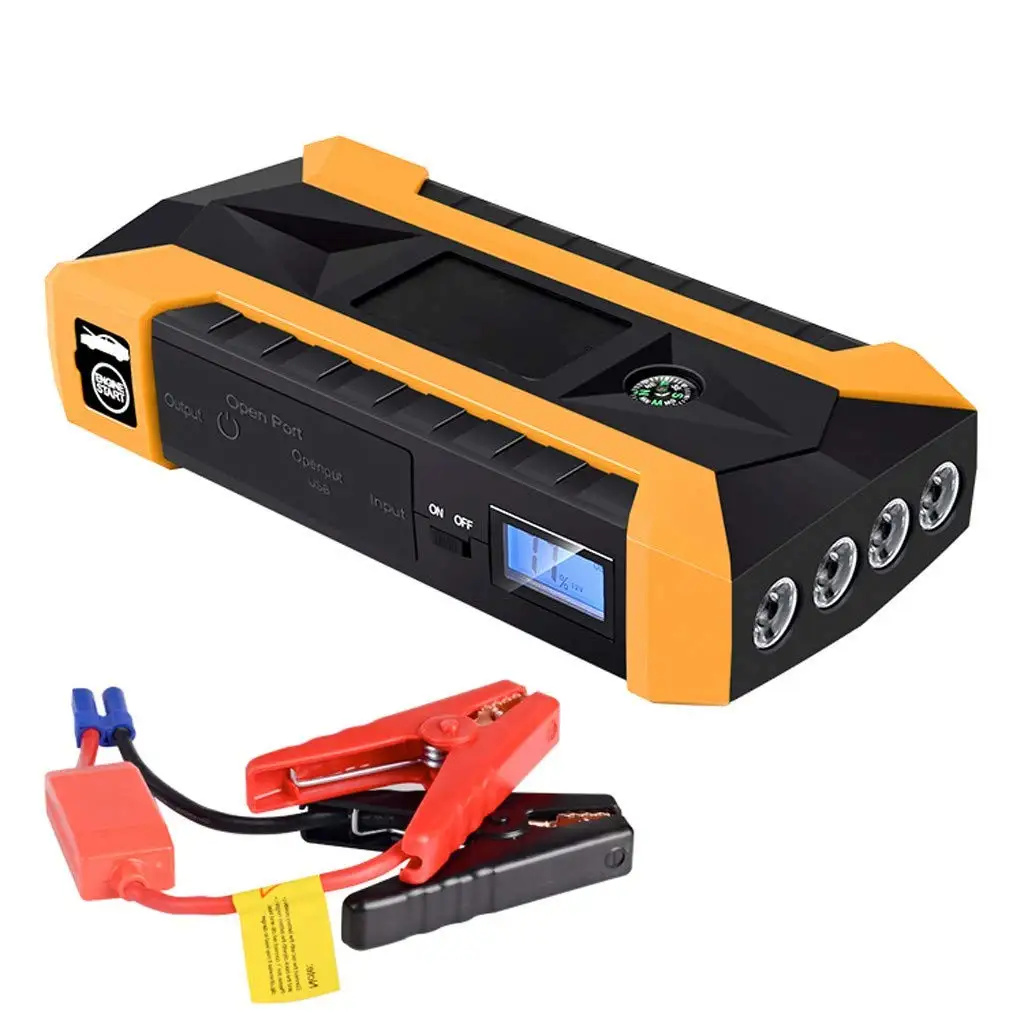 Portable Multifunction Power Bank Jumper Car Booster Dc 12v 12000mah Jump Start Car Vehicle Tools