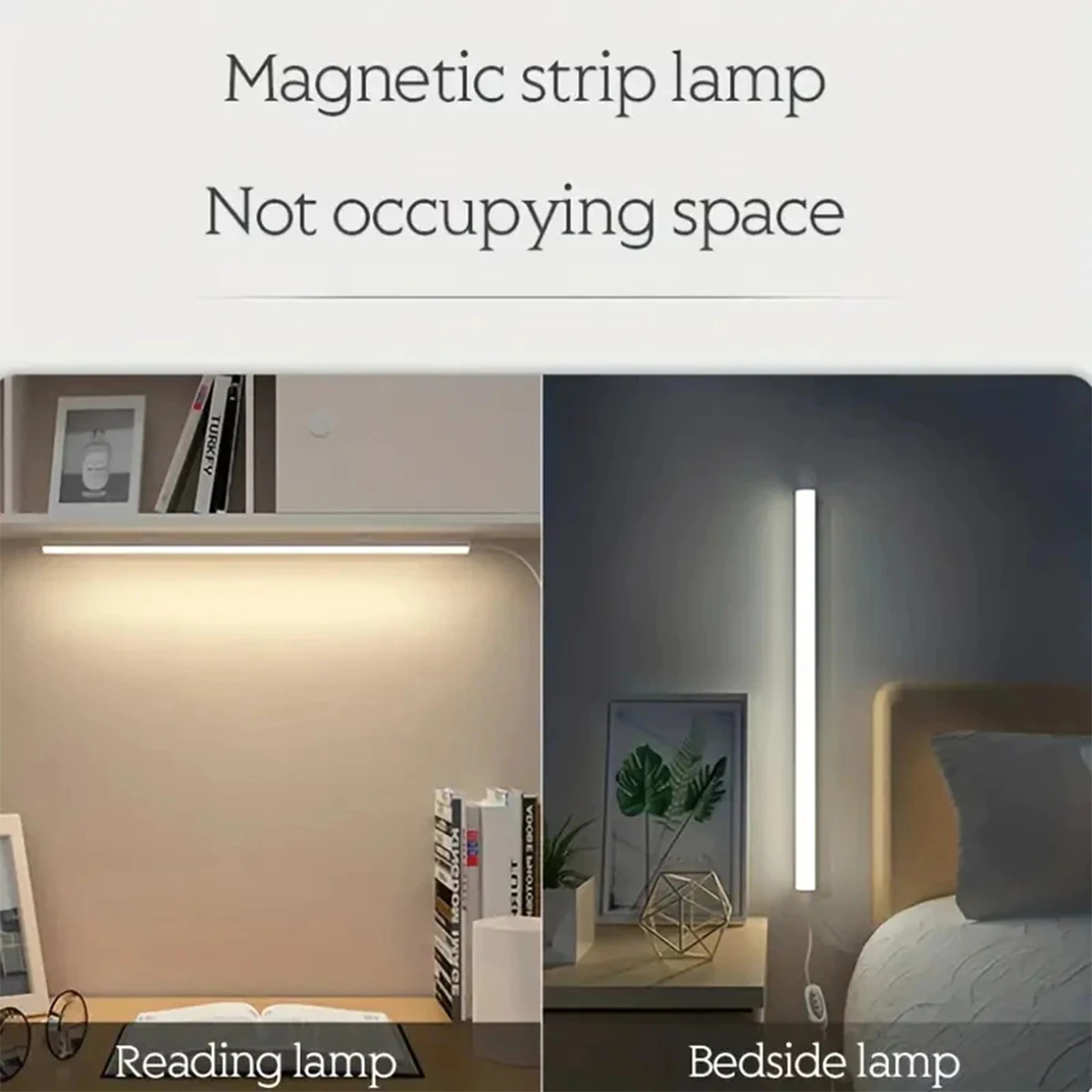 Led Light Tube Reading Lamp Usb Plug Magnetic Strip Suction Bedside Mini Night 20cm/40cm/50cm Dimmable 3colors Student-dormitory