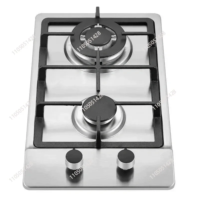 Hot Sale Kitchen Appliance Double Burner Built in Stainless Steel Gas Stove for Home