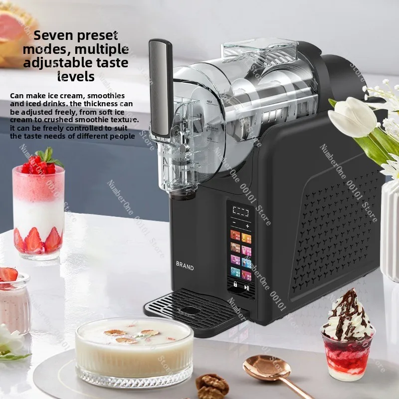 Fully Automatic Frozen Drink Machine, 1.8L Slushie Ice Cream Maker for Home Commercial Use, Milkshake Smoothie Blender