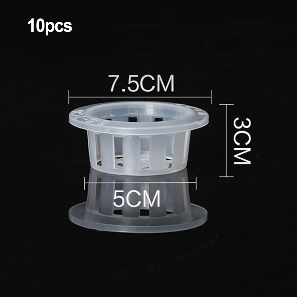 Reusable Plastic Cloning Net Pot for Soilless Gardening Applications Including Aquaponics DWC and Vertical Grow Racks