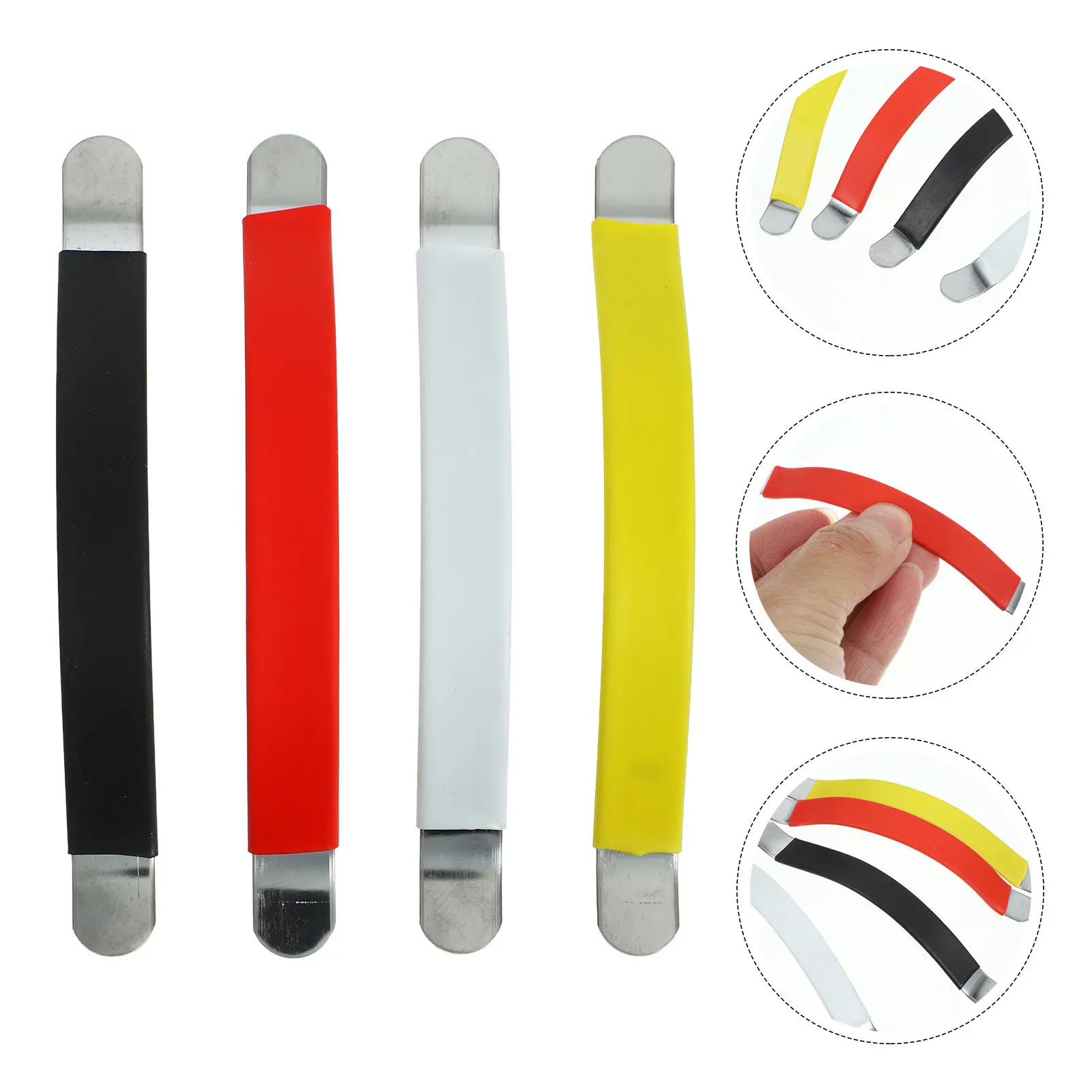 4Pcs Steel Guitar String Spreader Professional String Divider for Fretboard Maintenance Cleaning Polishing Repair Electric