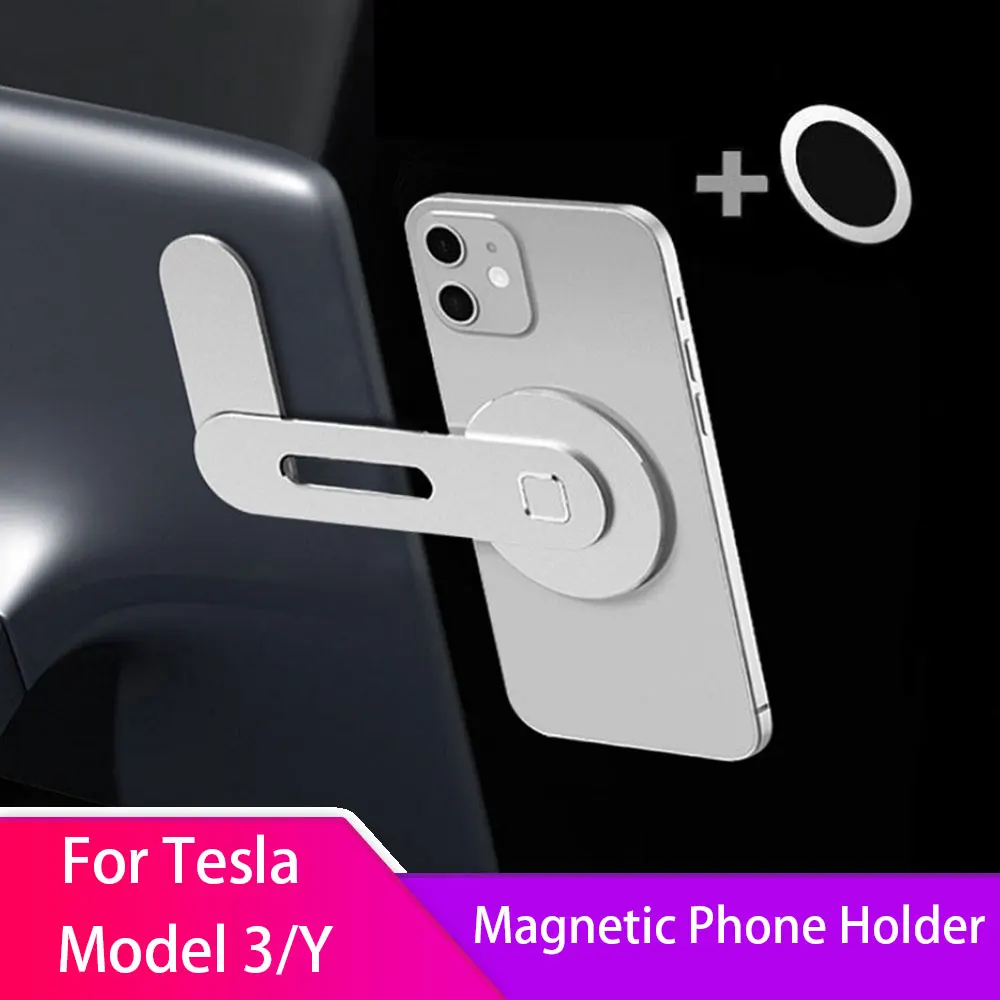 

For Tesla Model 3 Y 2017-2024 Magnetic Car Phone Holder Mount Mobile Cell Phone Stand Universal for all mobile phones 1PC